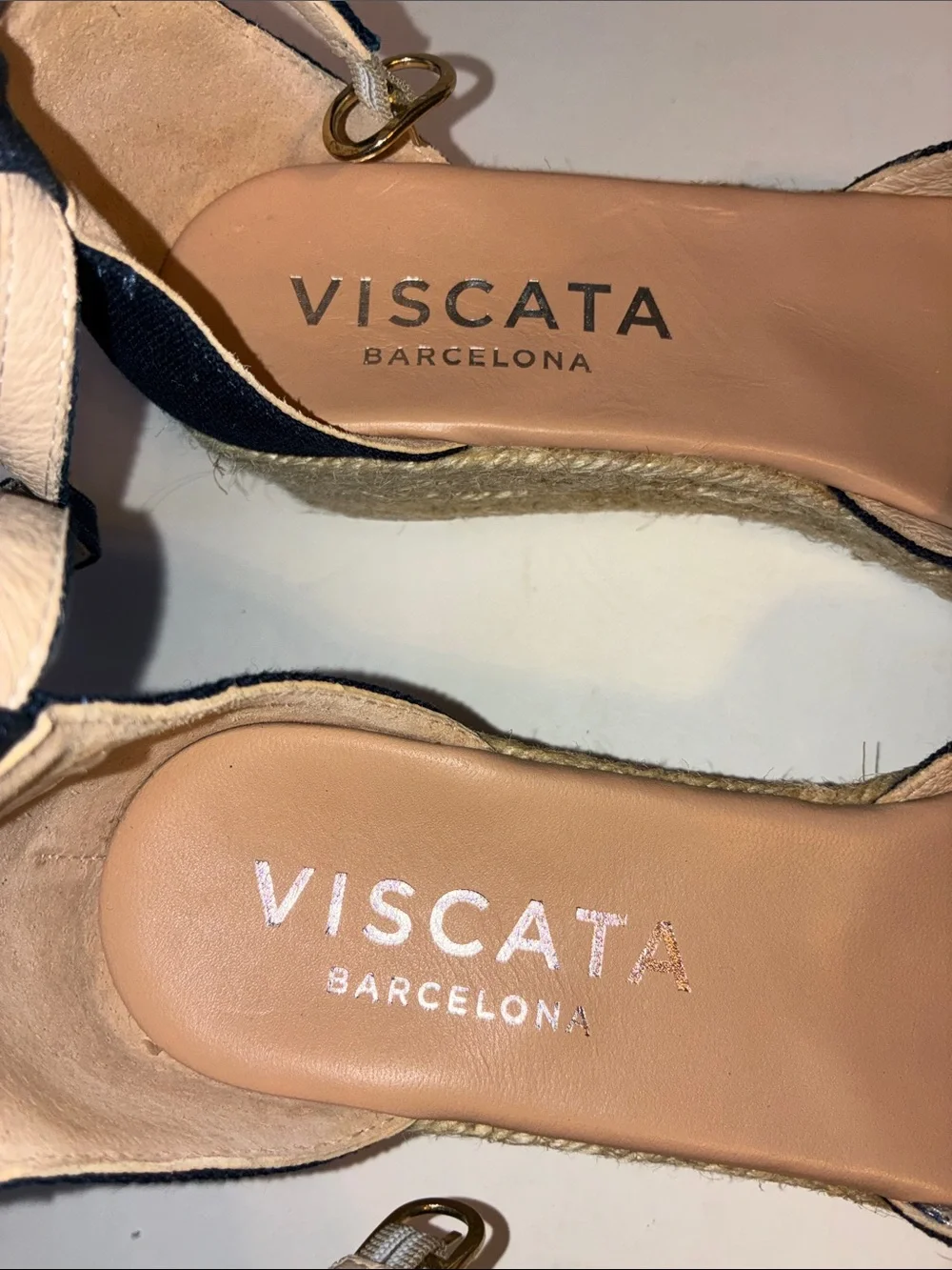 Viscata, Espadrille Wedges, Size EU 38/ US 7, Blue